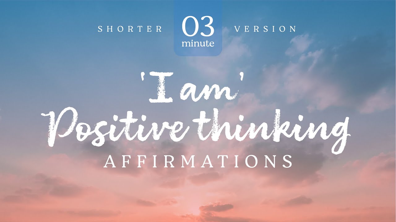 Positive I Am Affirmations for positive thinking! Start your day the right way ☀️