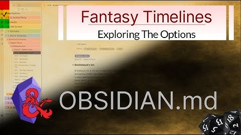Obsidian - Timelines