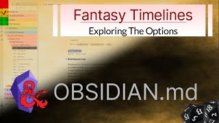 Obsidian - Timelines