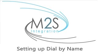 Setting up Avaya Dial By Name