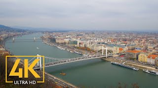 Late Autumn in Budapest in 4K - Most Popular Sightseeing Places (No MUSIC)