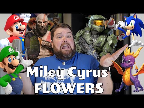 Video Game Characters Sing Flowers From Miley Cyrus 