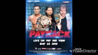 WWE Payback 2016 Custom Match Card
