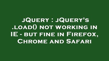 jQuery : jQuery