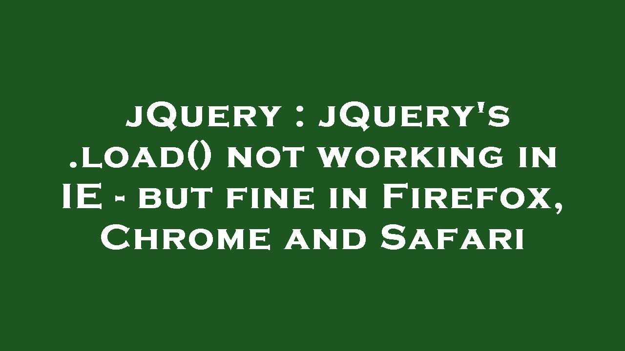 safari jquery hide not working