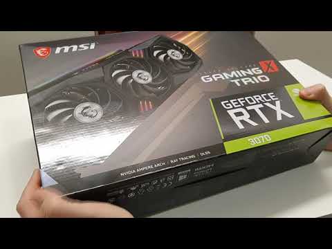 MSI GeForce RTX 3070 Gaming X Trio  - Unboxing