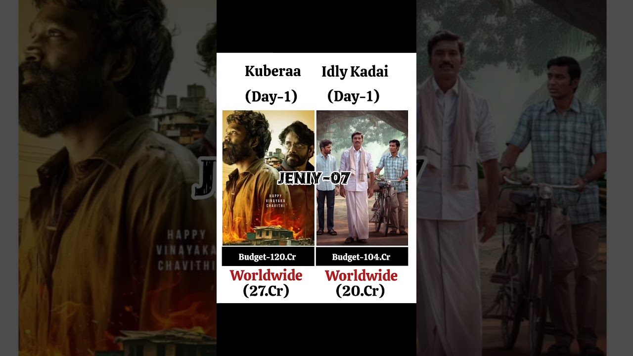 Kuberaa Movie Vs Idly Kadai Movie Box Office Collection Day 1