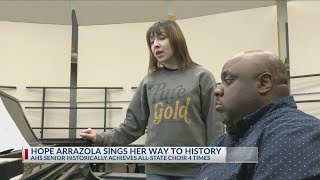 Singing to the top: Hope Arrazola makes history at Abilene High