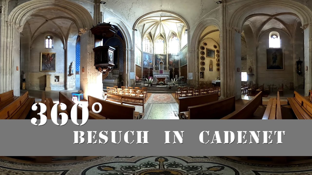 4K 360° VR : Besuch des Örtchens Cadenet : Frankreich