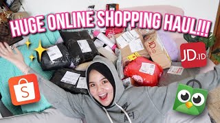 UNBOXING BELANJAAN ONLINE!!! ONLINE SHOPPING HAUL! KALAP BANGETTT!!!