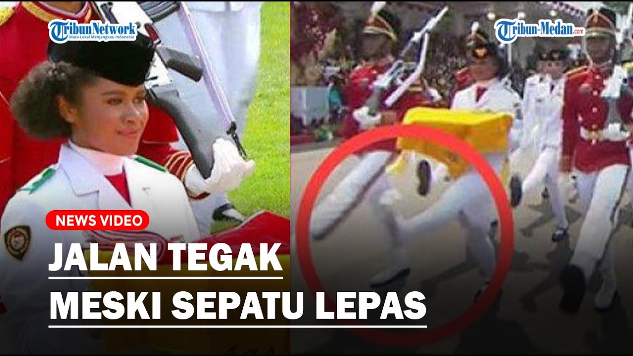 Lilly Indiani Tuntaskan Tugas Sebagai Paskibraka Nasional Meski Sepatu Terlepas