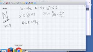 Week8 lab1 confidence interval of a mean