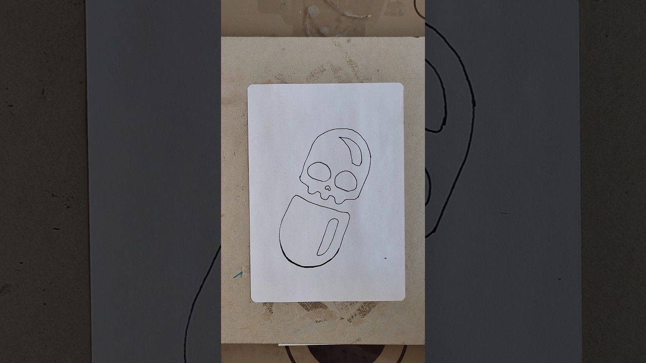 drawing pill skull | 