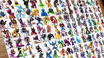 Drawing All Monsters Smiling Critters ( Poppy Playtime Chapter 3 )