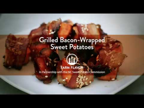 Grilled Bacon-Wrapped Sweet Potatoes Recipe