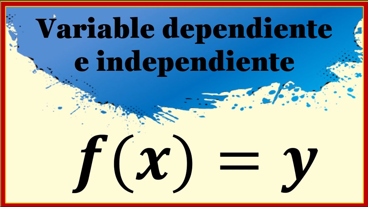 Variable Dependiente e Independiente - YouTube