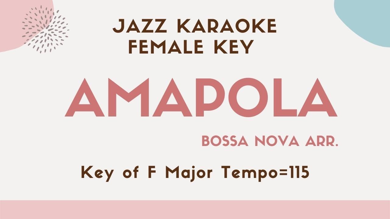 Amapola Once Upon A Time In America Female Key Sing Along Background Jazz Karaoke Music Youtube