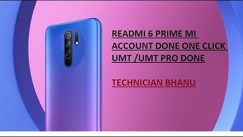 REDMI 9 PRIME  MI ACCOUNT DONE UMT/UMT PRO ONE CLICK