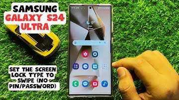 How to Set the Screen Lock Type to Swipe (NO PIN/PASSWORD) Samsung Galaxy S24 Ultra