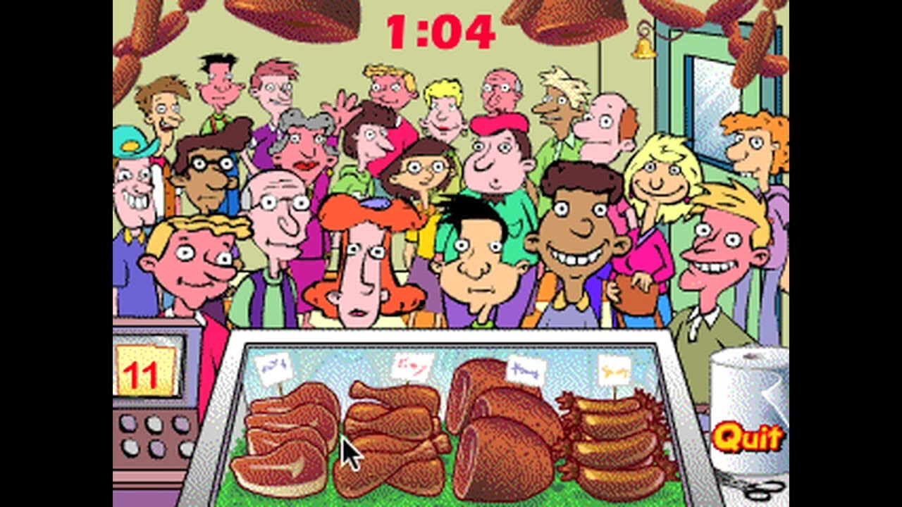 Hey Arnold!: Meat Sale - Full Game (You Win ending)