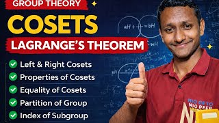 Cosets &amp; Lagrange's Theorem | Group Theory Full Lecture | IIT JAM Mathematics