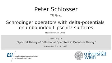 Peter Schlosser - Schrödinger operators with delta-potentials on unbounded Lipschitz surfaces