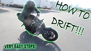 HOW TO DRIFT ANY MOTORCYCLES! ( EASY STEPS FOR BEGINNERS )  TUTORIAL