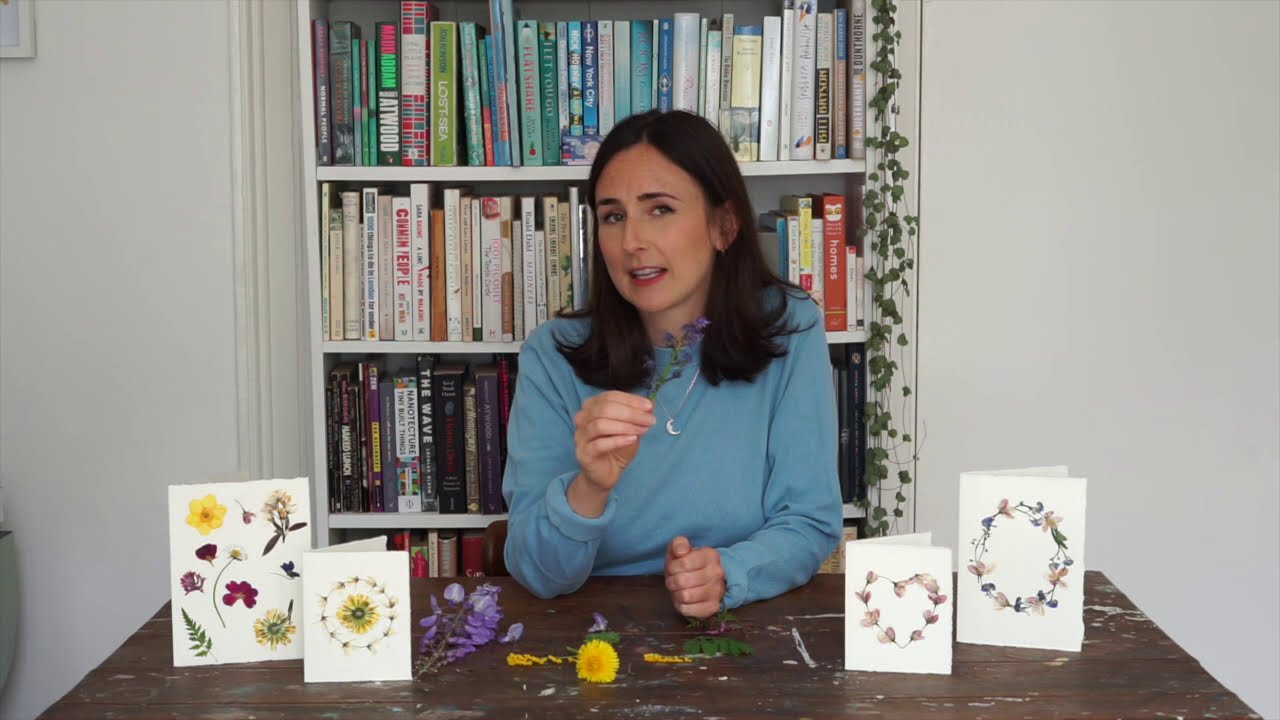 Community Focus, Arts at Home: PRESSED FLOWER CARDS