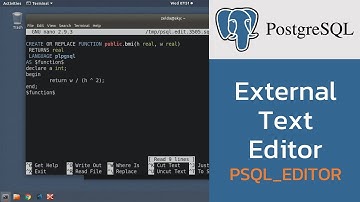 สอน PostgreSQL: การใช้ external text editor ใน psql command line
