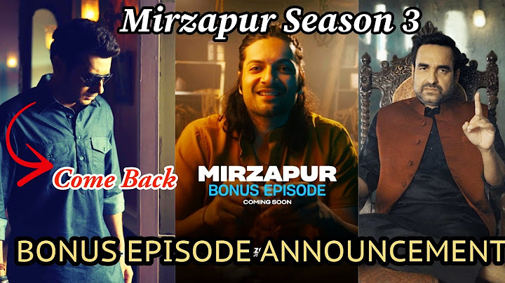 Mirzapur Season 3 Bonus Episode Announcement by Ali Fazal and @PrimeVideoIN  premiere in August