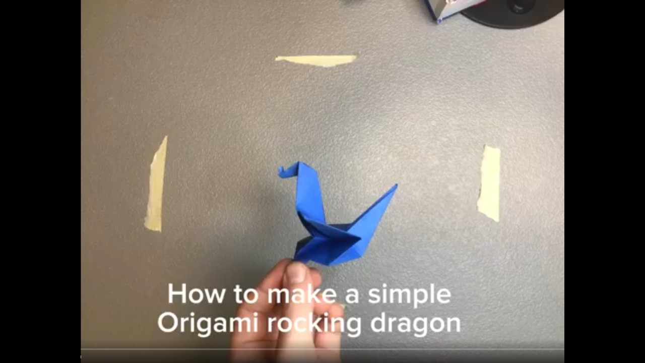 How to make an origami rocking dragon (simple)