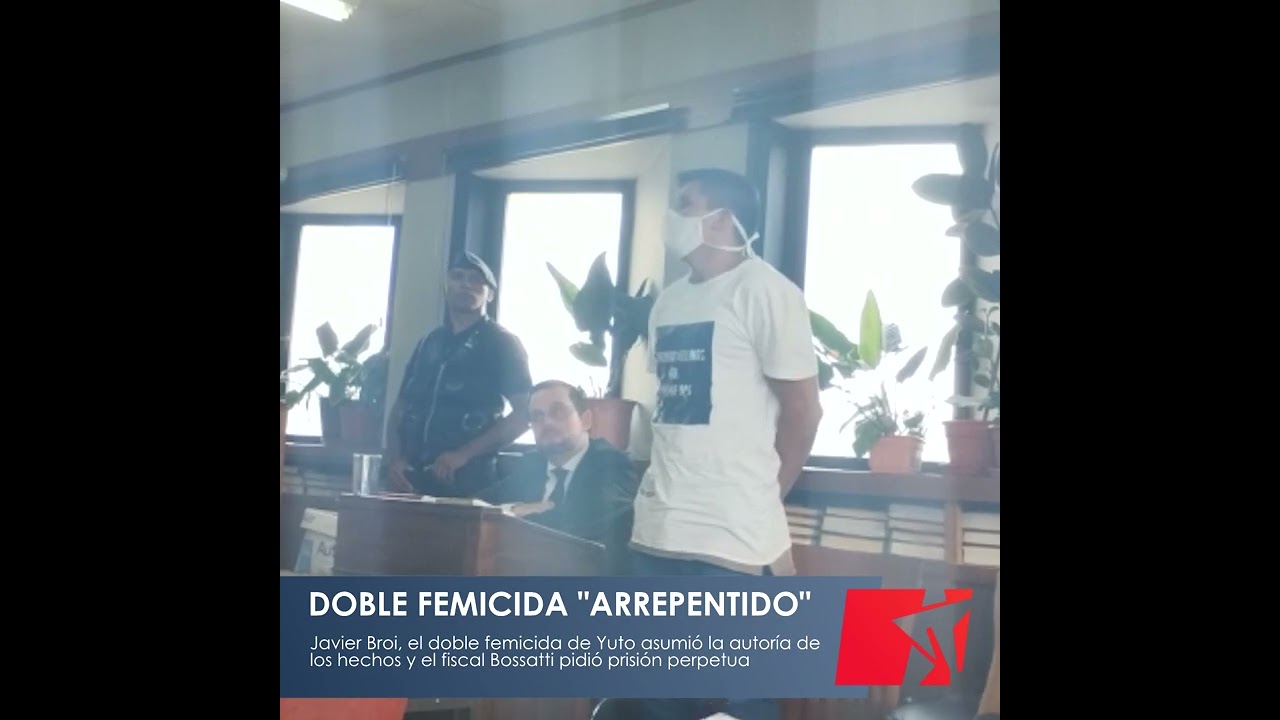 #AHORA El doble femicida JAVIER BROI asumió los hechos y pidió disculpas