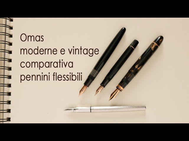 Omas Ogiva - extra - 556 - 555 - Omas Rinascimento flex nib