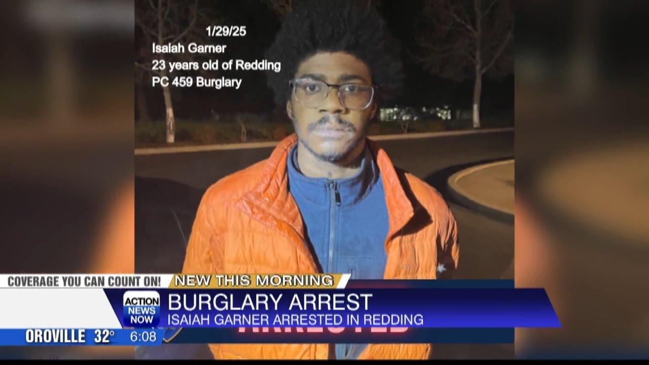Burglary suspect arrested after breaking into Redding business - YouTube
