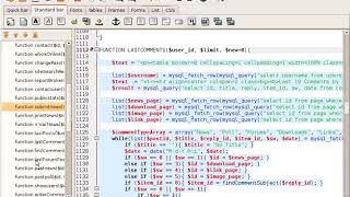 Bluefish: search and replace