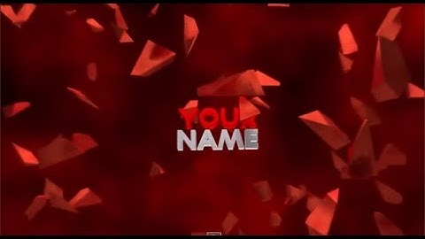 FREE 3D Text Explosion Intro Template!