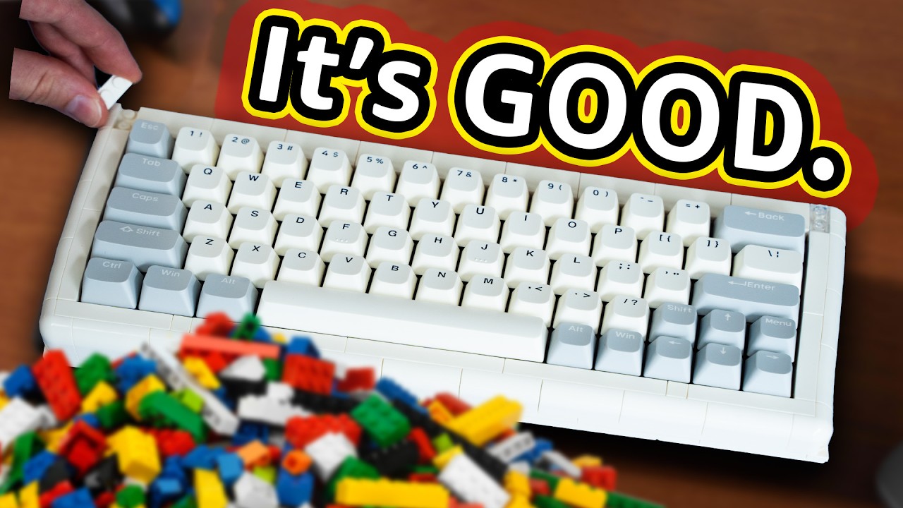 KBDCraft Adam Lego Keyboard - Stock Typing Test (no stab lube) 