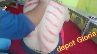 cuaca sangat panas, kebanyakan kena kipas angin, di keroki dan bahu di pijit