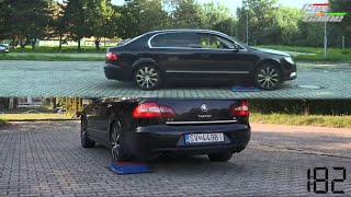 Skoda Superb V6 4X4 Test On Rollers - Carcaine