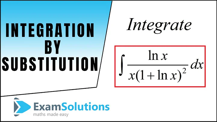 How to Integrate by substitution example (1) : ExamSolutions Maths Revision