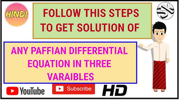 Simple steps to solve pfaffian differential equation in three variables