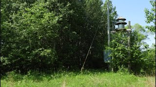 Federal Signal Model 7 | Alert | Ridgeland, WI
Type: Federal Signal Model 7
Signal: Alert
Location: 200 Diamond Street, Ridgeland, Dunn County, WI (on hill above the community center)
This was the first of four sirens we filmed while visiting Jacob and Josh.
This Model 7 is located atop a hill overlooking the town of Ridgeland. Upon arriving I ventured up the hill, obtaining severe poison ivy (and mosquito bites), in search of a possible shot as it was difficult to see from the parking lot. It ended up paying off as we were able to stand directly under it. This was one of the loudest things my ears have been exposed to. Enjoy!
Dunn County sirens are tested on the first Monday of each month at 10AM CT.
Originally recorded 6/7/21. Federal Signal Model 7 | Alert | Ridgeland, WI