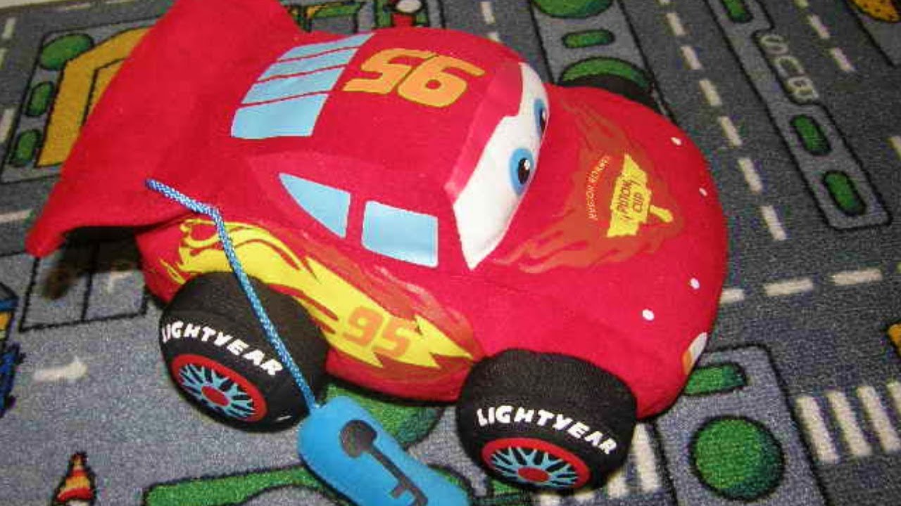 Disney Cars 2 Lightning McQueen Plush Toy with Sound and Movement - YouTube