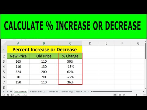 How to Calculate Percent Increase and Decrease in Excel | Easy Formula Tutorial