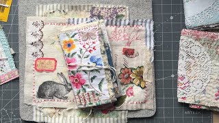 #whateverwednesday craft with me | EP 07 | spring/Easter slow stitch journal covers Part 1