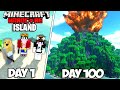 I Survived 100 Days on an ISLAND in Minecraft