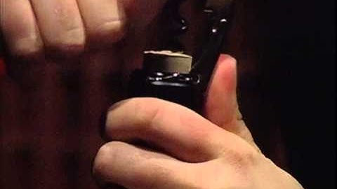 Decanting a young wine video