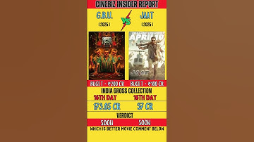 Jaat VS Good Bad Ugly Movie Box Office Collection| Jaat & Good bad Ugly Day 16 - Collection