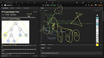 LEETCODE 75 | Binary tree DFS | 872. Leaf-Similar Trees