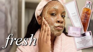 FRESH ROSE SKINCARE COLLECTION FIRST IMPRESSION | FRESH BEAUTY SKINCARE REVIEW FOR OILY COMBO SKIN